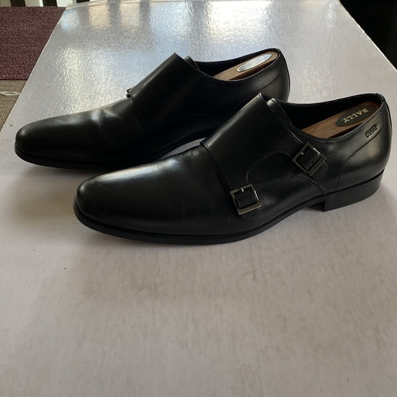 HUGO BOSS Men’s Black Smooth Leather Double Monk Strap Dress Shoes Size 10.5 US main image 8